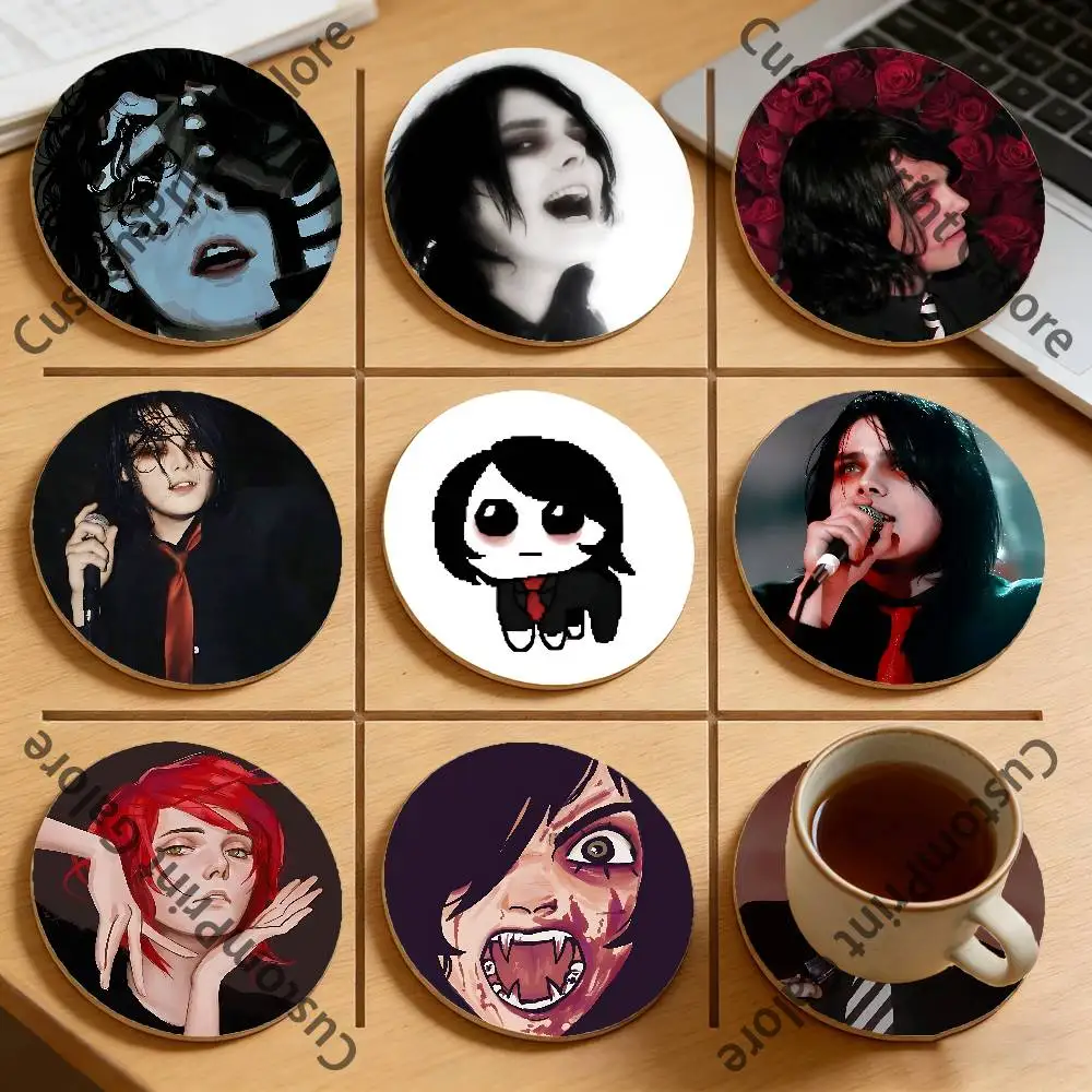 

Emo Boy G-Gerard W-Way Heat-Resistant Pine Coasters Lightweight Sturdy for All Drinkware Easy to Clean