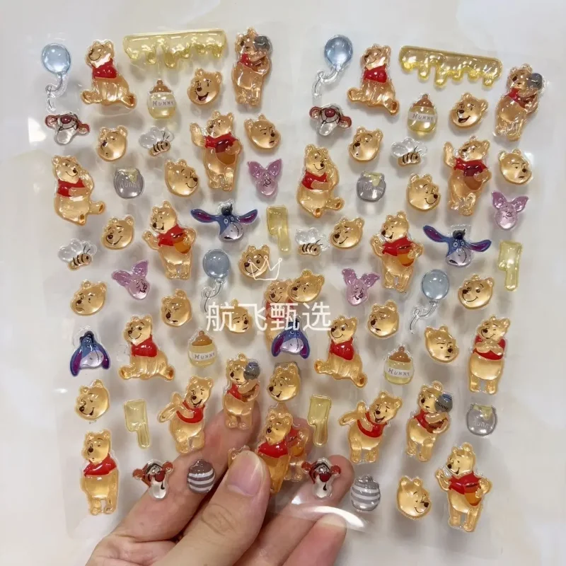 

Disney Winnie Pooh Bear Eeyore мультфильм 3D желейная нашивка Diy наклейки аксессуары для девочек чехлы для телефонов игрушки чашка креативные наклейки