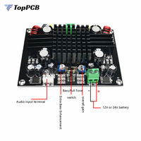150W TPA3116 Audio Amplifier Board High Powr Mono Digital TPA3116D2 Amplfiers DC 12V-24V