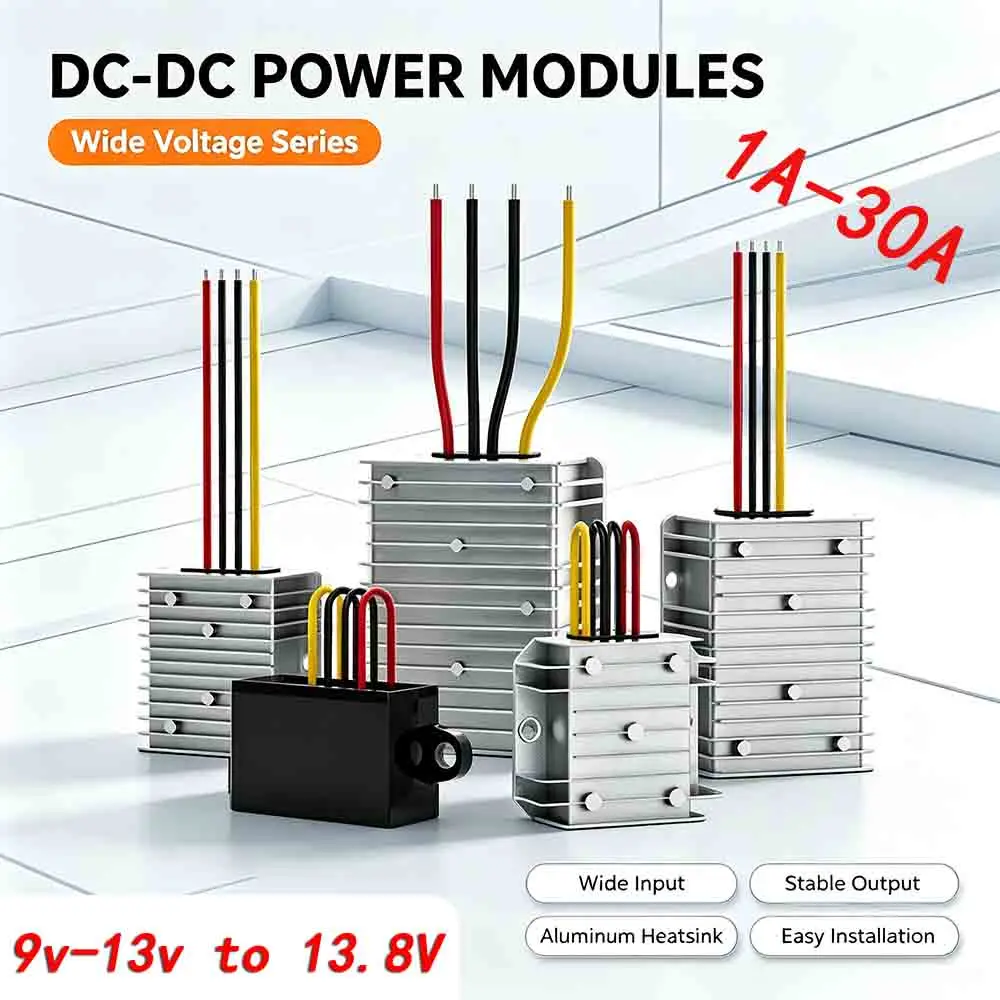 12V to 13.8V boost module DC DC Converter 1A-25A  Step Up Boost Power Converter 13.8v Voltage Regulator Stabilizer CE RoHS