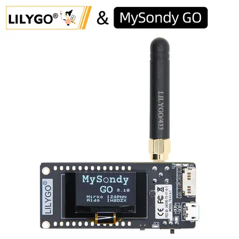 LILYGO® MySondy GO LoRa32 V2.1_1.6.1 ESP32 LoRa DEV Board 433MHz With OLED For Receive RadioSonde Signal Shipping From EU US