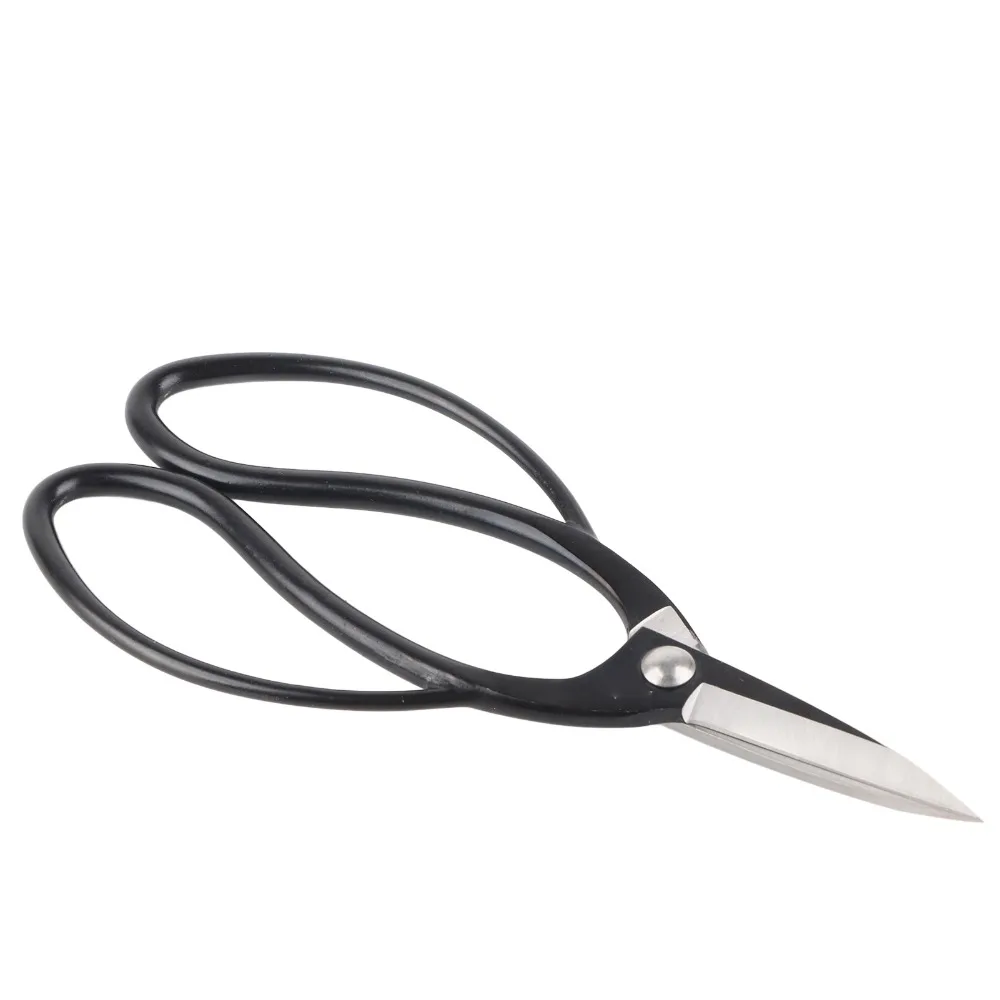 Composite Steel Bonsai Pruning Scissors Black Sharp Blades Garden Root Shears Hand Operated Butterfly Handle Branch Scissors