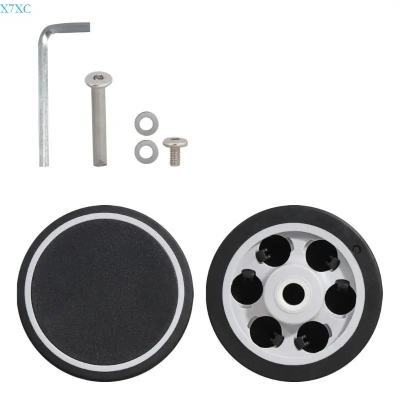 

X7XC 1PC Practical PVC Luggage Replacement Quiet Suitcase Casters for Travel Suitcases Trolley Case
