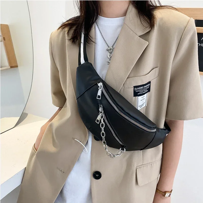 New Hot Fashion Women Waist Bag Women Fanny Pack Designer Crossbody Bag Abdominal Hip Bag Chest Women Raised