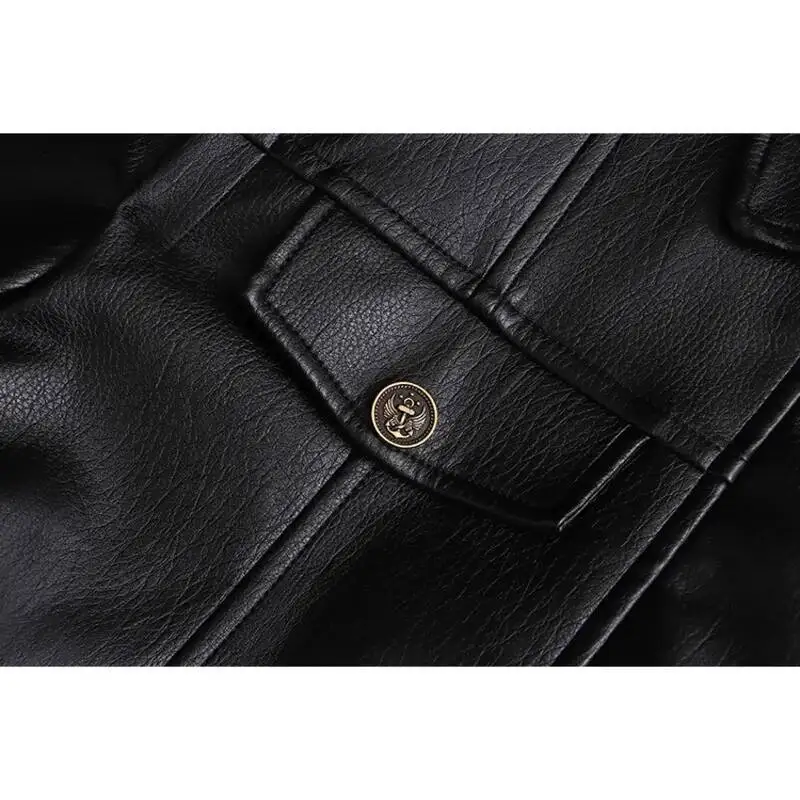 秋のヴィンテージ Pu レザージャケット女性ルーズターンダウン襟長袖カジュアルショートコート