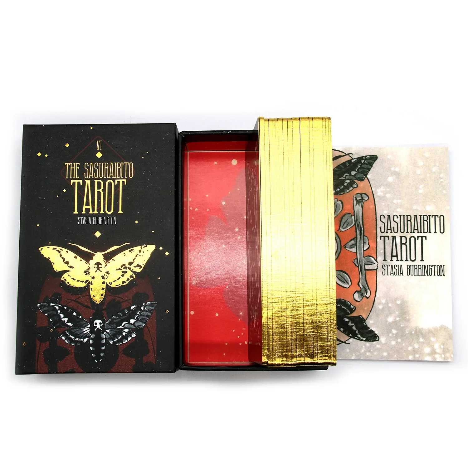 The sasuraibito tarot 78pcs cards 1: 1 Size Gilded Edge Guide book Tarot Board games