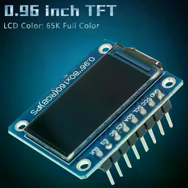 Small 0.96 Inch HD TFT LCD Screen 160x80 Pixel Resolution for Innovative Tech Projects