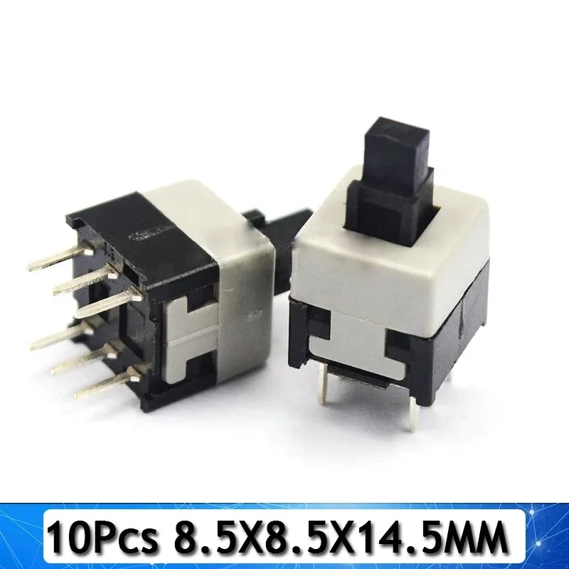 10PCS/LOT 5.8x5.8 7x7 8x8 8.5x8.5mm Self Locking / UNlock Push Tactile Power Micro Switch 6 Pin Button Switches