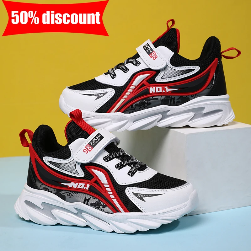 

Childrens Sports Shoes Breathable Casual Boys Daily Wear Lightweight Running Shoes Outdoor Walking Tennis Kids School Shoes