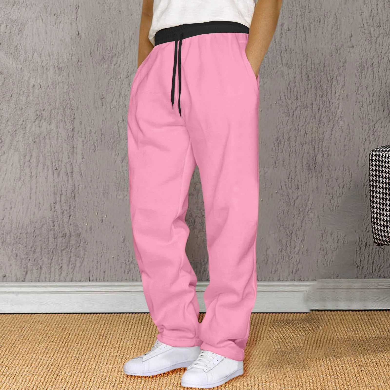 2024 Fashion Men Gyms Pure color Pants Joggers Fitness Casual Long Pants Men Workout Skinny Sweatpants Jogger Tracksuit Trousers