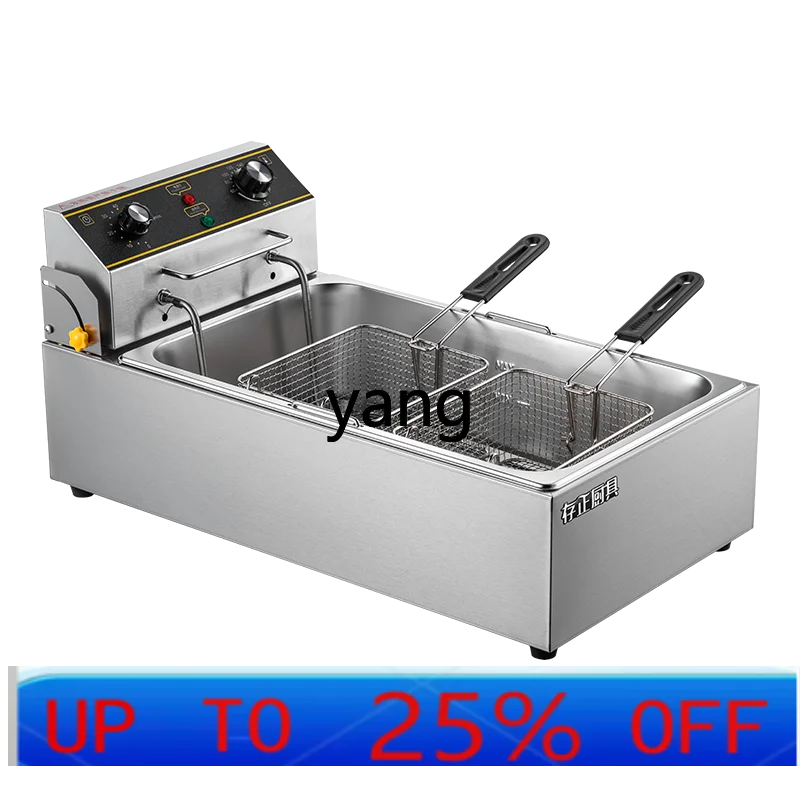 

CX Commercial Double Cylinder Electric Furnace Large Capacity Single Cylinder Fritters Machine Spreading Frying Pot Fries