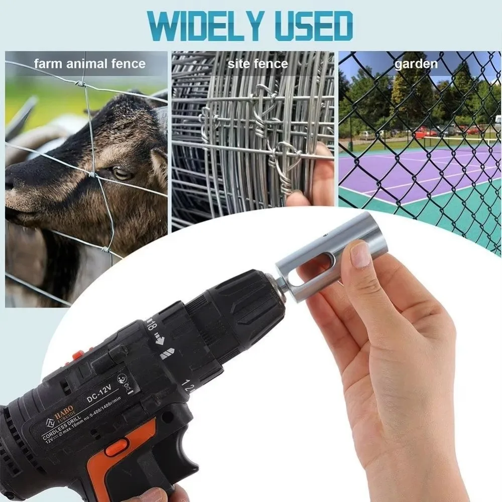 Portable Tie Wire Twister Tools Iron Wire Multi-functional Drill Chuck Tool Electrical Drill Twister Knotter