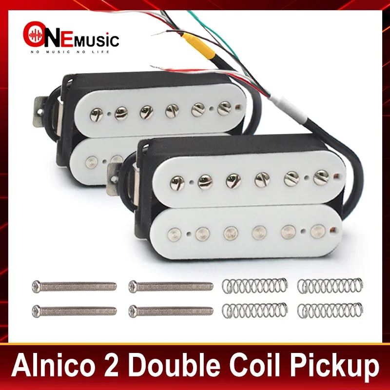 Alnico 2 Electric Guitar Pickup N-50 7-8K/B-52 8-9K Humbucker Alnico II Pickup Double Coil Pickup Guitar Parts White