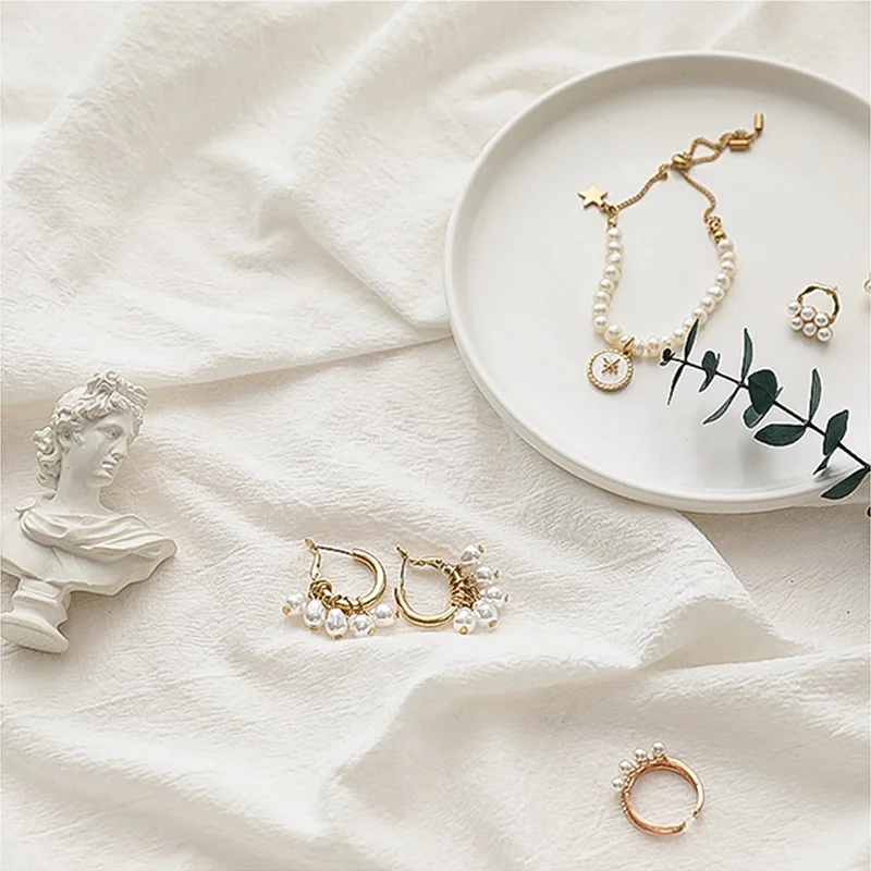 Fondo de lino y algodón de alta calidad para fotografía, mantel para estudio fotográfico, accesorios para sesión de fotos