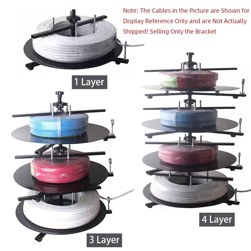 Rotary Wires Feeder Tools Rotating Disc Cable Coil Feeding Machine 1/2/3/4 Layers for Wires Stripping Cutting Machine