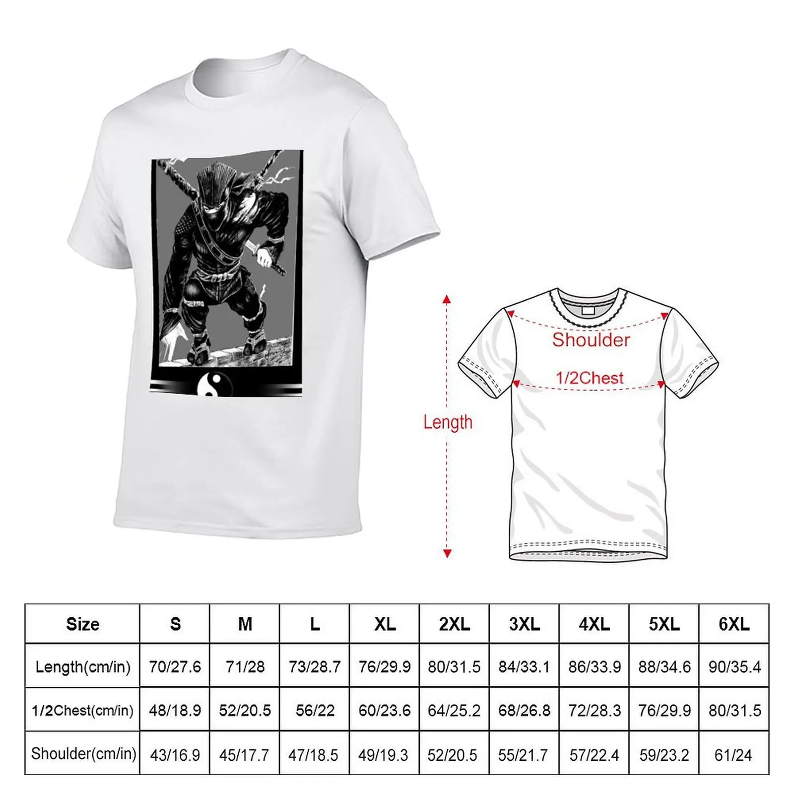 Ninja Ying Dynasty T-Shirt mens graphic t shirts t shirt men 100% cotton luxury brand T-Shirt