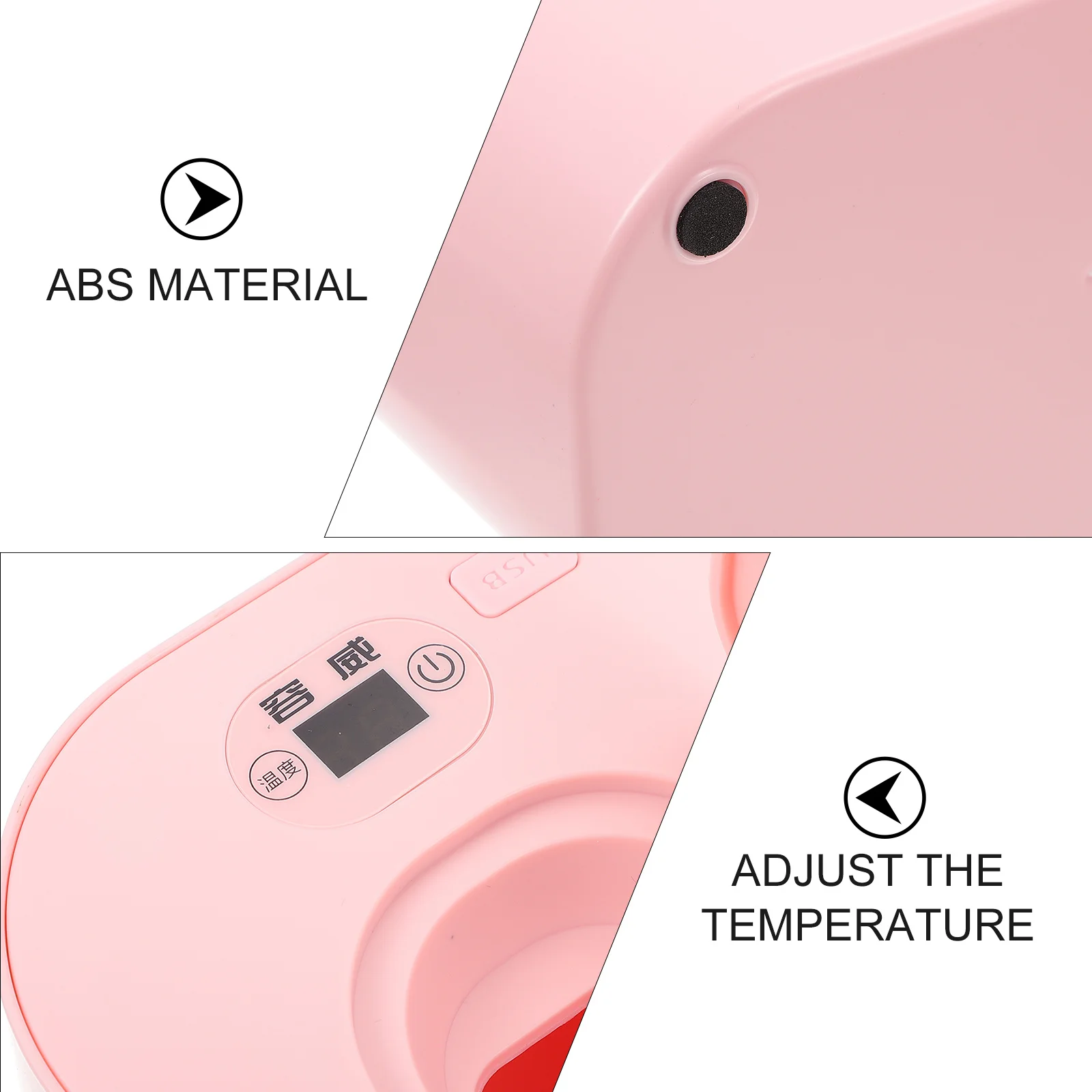 Aquecedor de tecido molhado para bebês, aquecedor portátil de lenços umedecidos, material abs pp, economia de energia, temperatura ajustável para uso noturno, lenços umedecidos para bebês