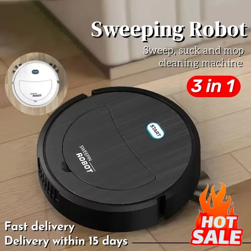 3 In 1 Smart Sweeping Robot Home Sweeper Intelligent Sweeping and Vacuuming Wireless Vacuum Cleaner Sweeping Robots For Home Use