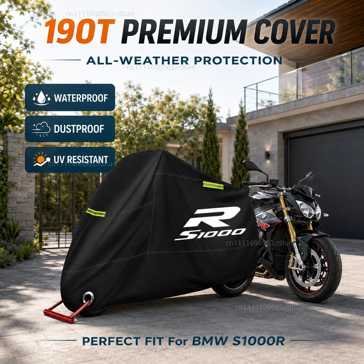 

All-Weather Motorcycle Cover Outdoor Protection Waterproof 190T Oxford Cloth For For BMW S1000R S1000 R S 1000 R 2017 2018 2019