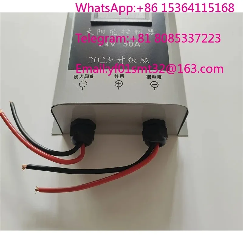 Marine solar panel controller 50A high power ov ervoltage protection can be connected to two solar panels