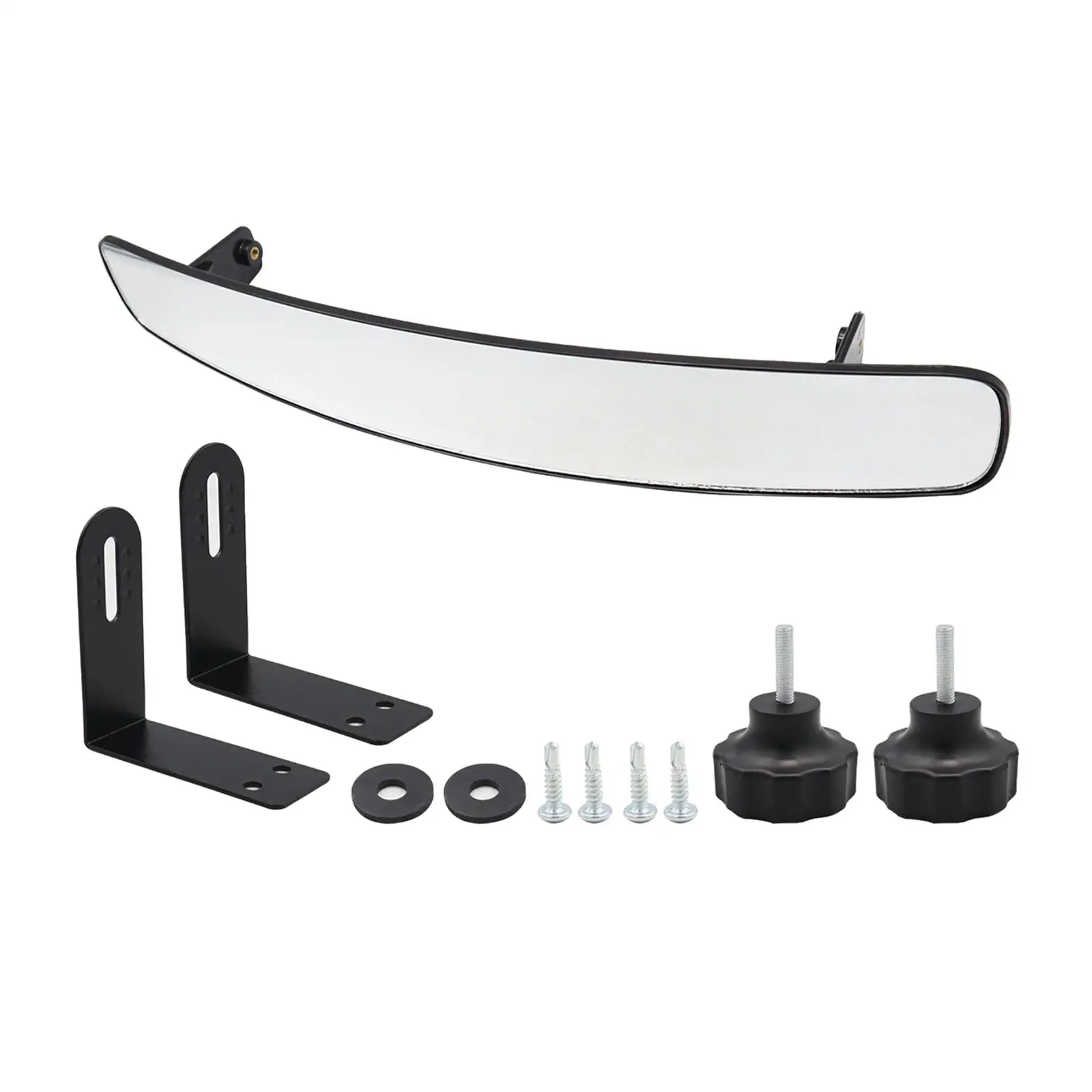 Golf Cart Rear View Mirror Wide Angle Glass Panoramic Interior Mounting for EZGO Golf Cart Parts