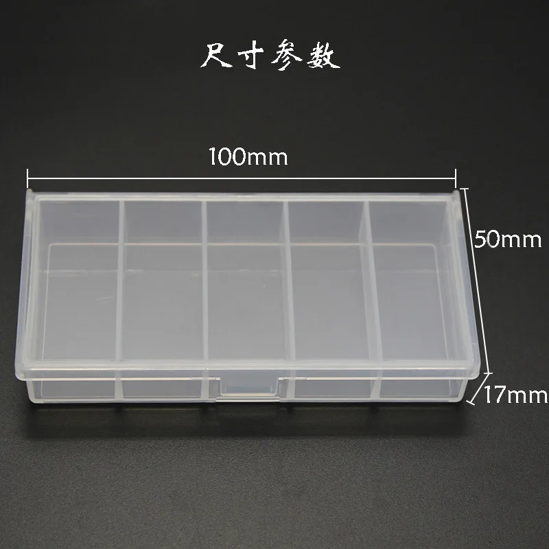 Small Transparent Storage Box Clear Plastic Sundries Case Home Container Organizer for Jewelry Screws Small Accessories