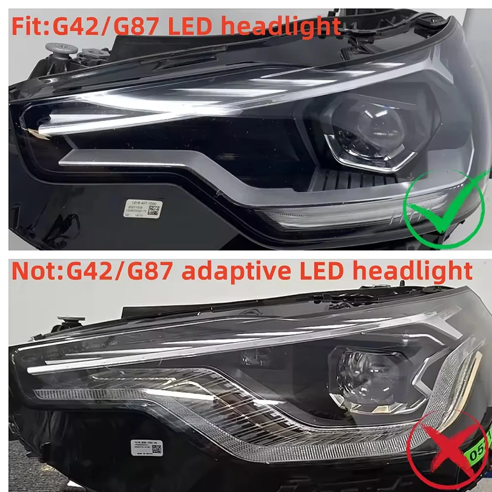 CSL Angel Eyes DRL Yellow Blue Red For BMW 2 Series G42 M2 G87 Non Adaptive LED Headlight Daytime Running Lights Upgrade