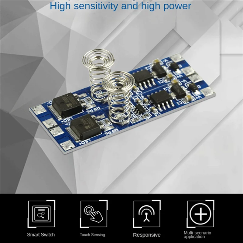 2X 5V-24V 8A Inteligentny Ściemniacz LED z Modułem Czujnika Pojemnościowego PCBALED Sterowanie Ściemnianiem Dotykowy Włącznik