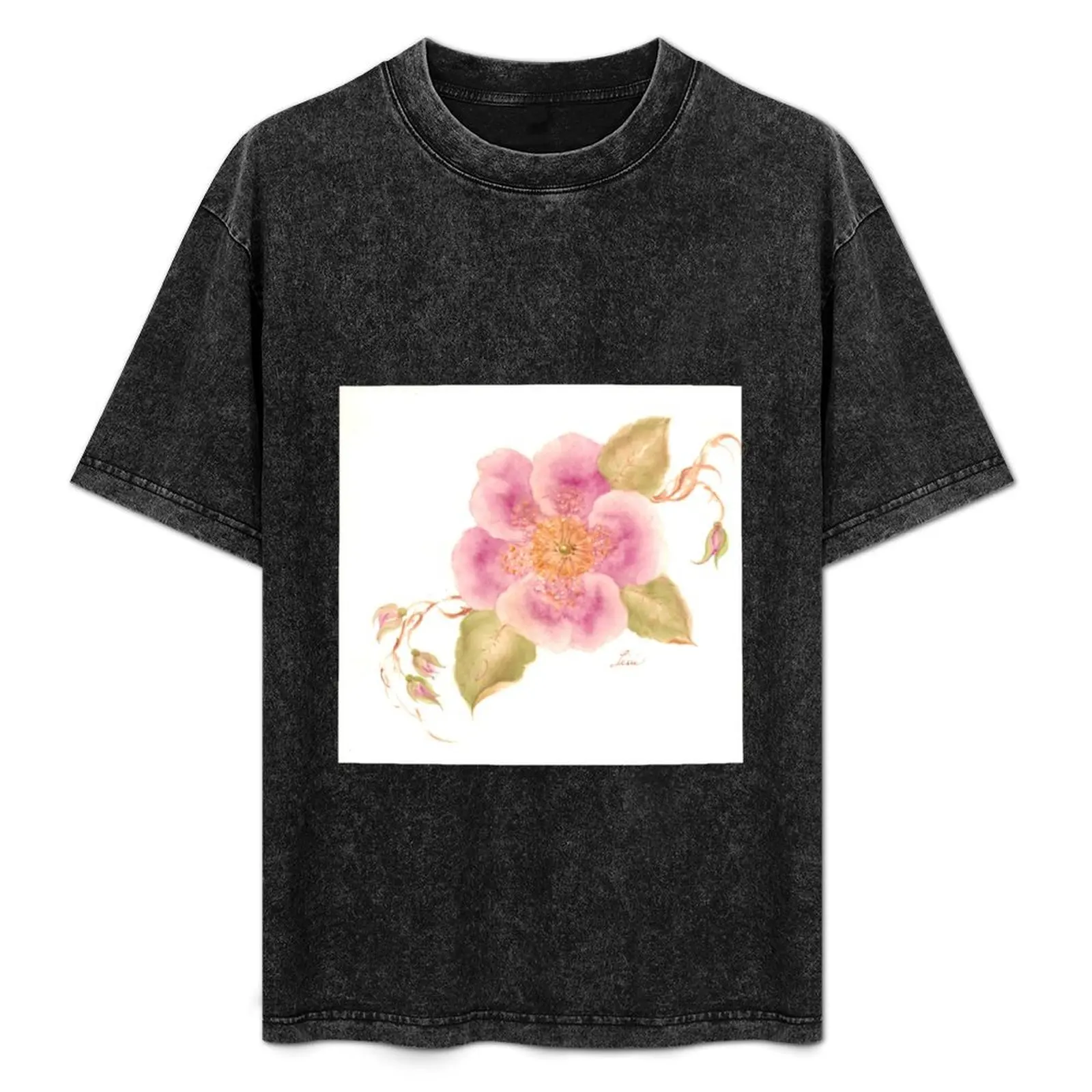 

Wild Rose in Bloom T-Shirt Plus Size Lightweight Tee Shirt