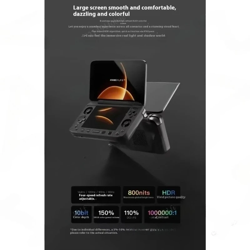 AYANEO Flip 1S DS Flip Game Console 1080P 144Hz OLED Screen Portable Handheld Console HX370 8840U Dual Screens Game Machine