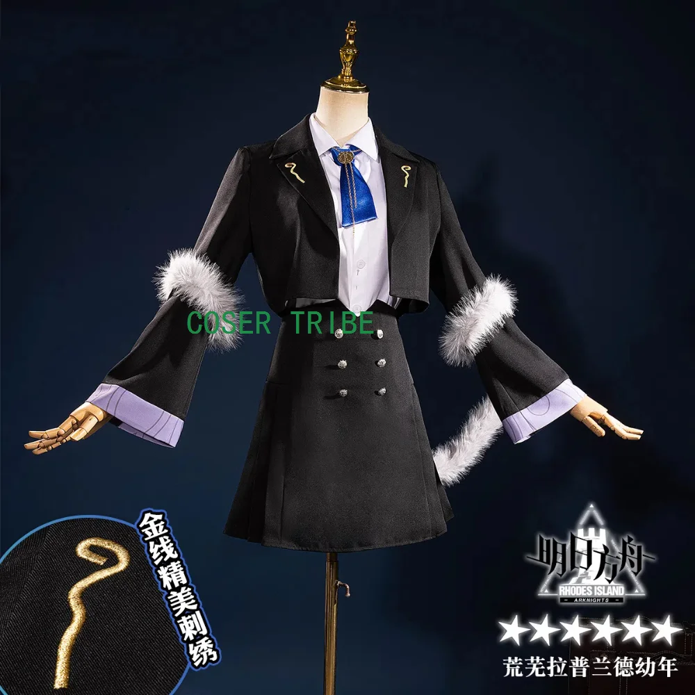 COSER TRIBE Arknights Lappland Infancy Cosplay Costume Cos Game Anime Party Uniform Hallowen Play Role Clothes Clothing