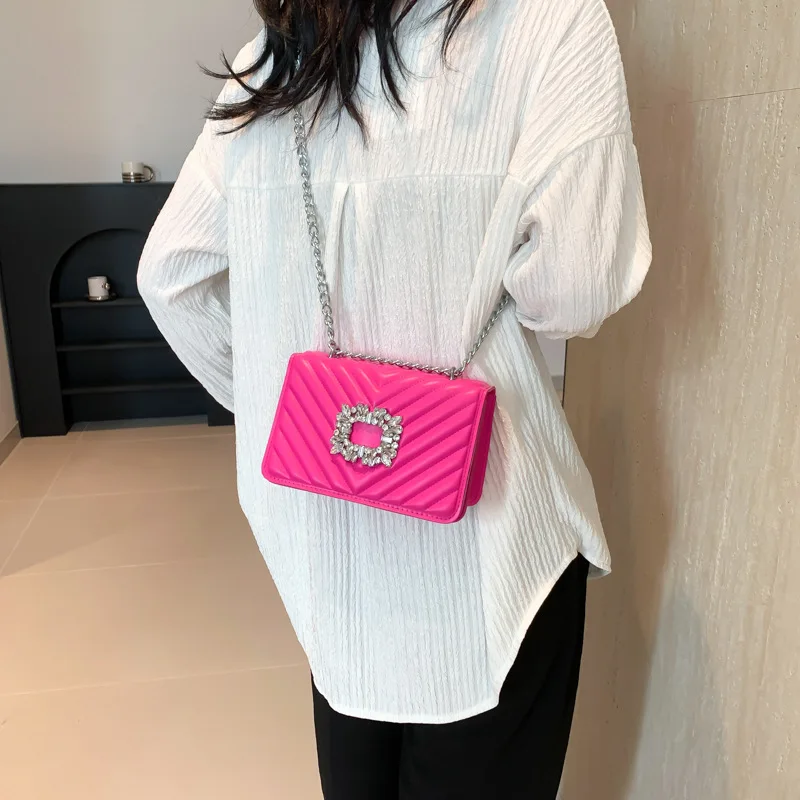 

Модная квадратная сумка 202, шикарная женская сумка через плечо, минималистичная сумка через плечо, элегантная сумка на ремне, стильная сумка «день-ночь» ​