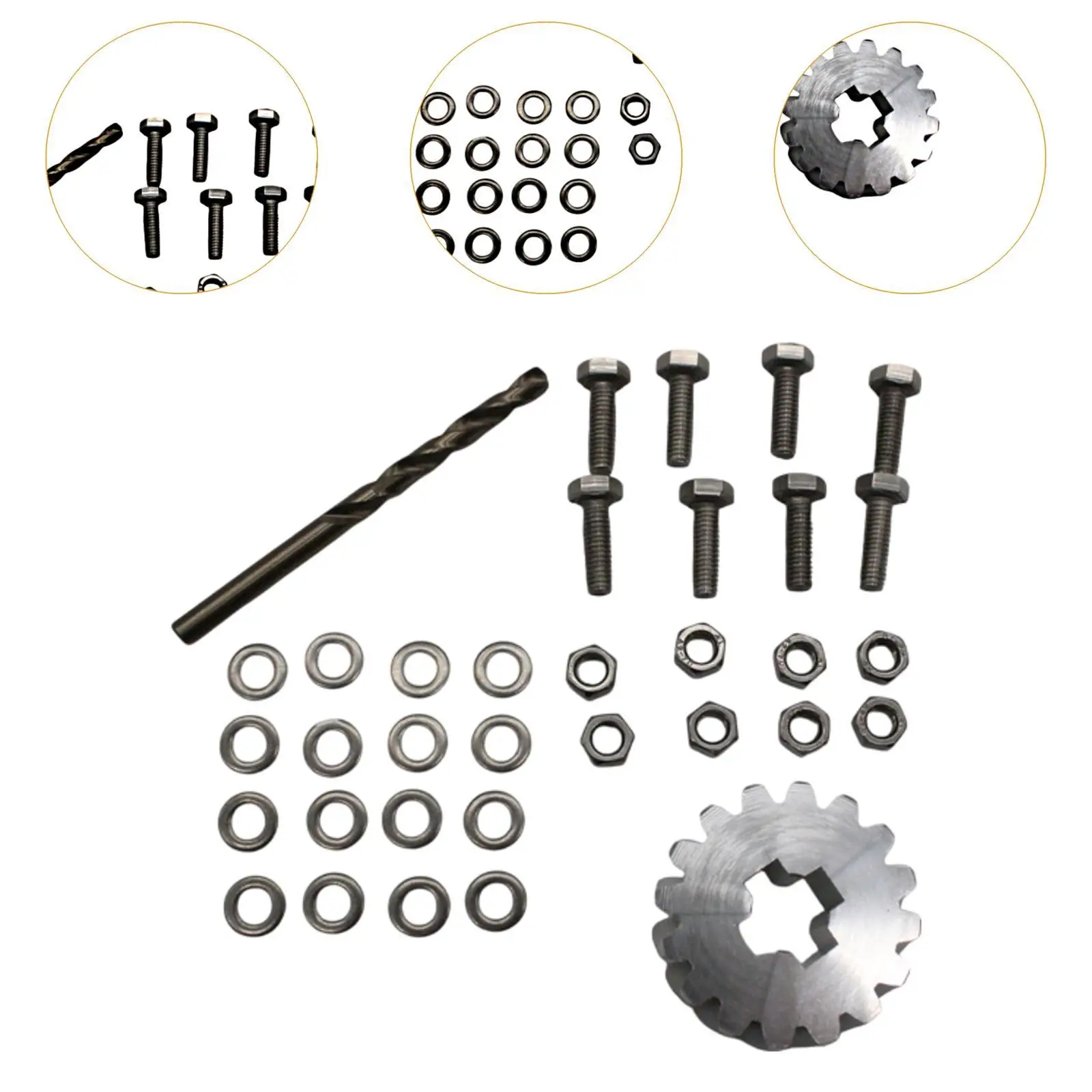 

Комплект для ремонта механизма крепления запасного колеса, металлические запасные части 7M3 804660 C
