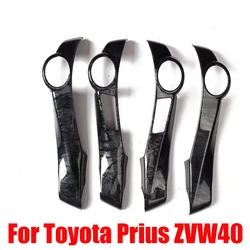 Right Hand Drive For Toyota Prius ZVW40  ABS carbonfiber Steering Wheel Cover direction button swtich Trim Interior Accessories