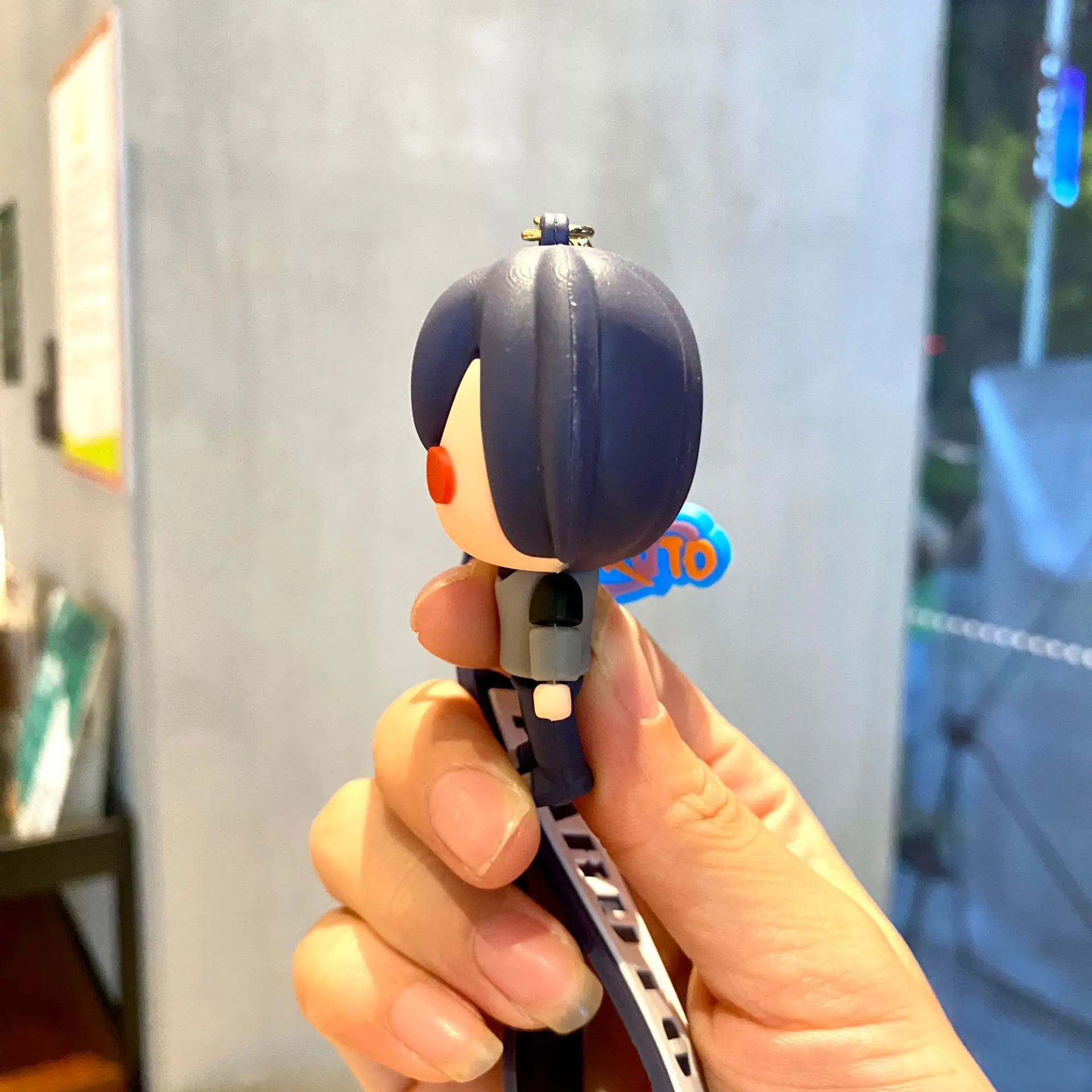 Naruto Anime Figures Naruto Sasuke Kakashi Itachi Jiraiya PVC Keychain Bag Keyring Charm Accessories Kids Toys Birthday Gifts