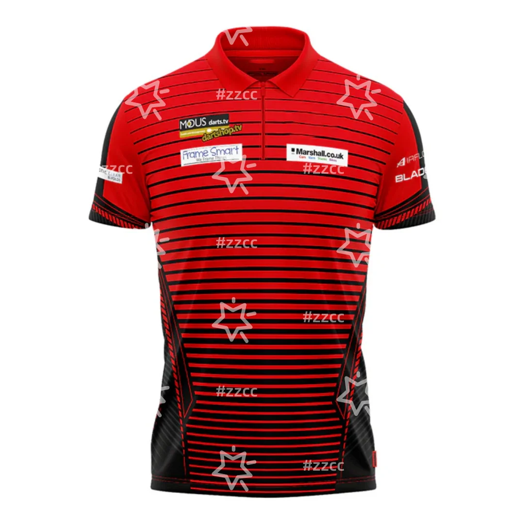 Joe Cullen Replica Jersey Darts Polo Shirt Darts Jersey Autumn Sports Dry Quickly Men's T-Shirt Children's Clothing Tee Woman