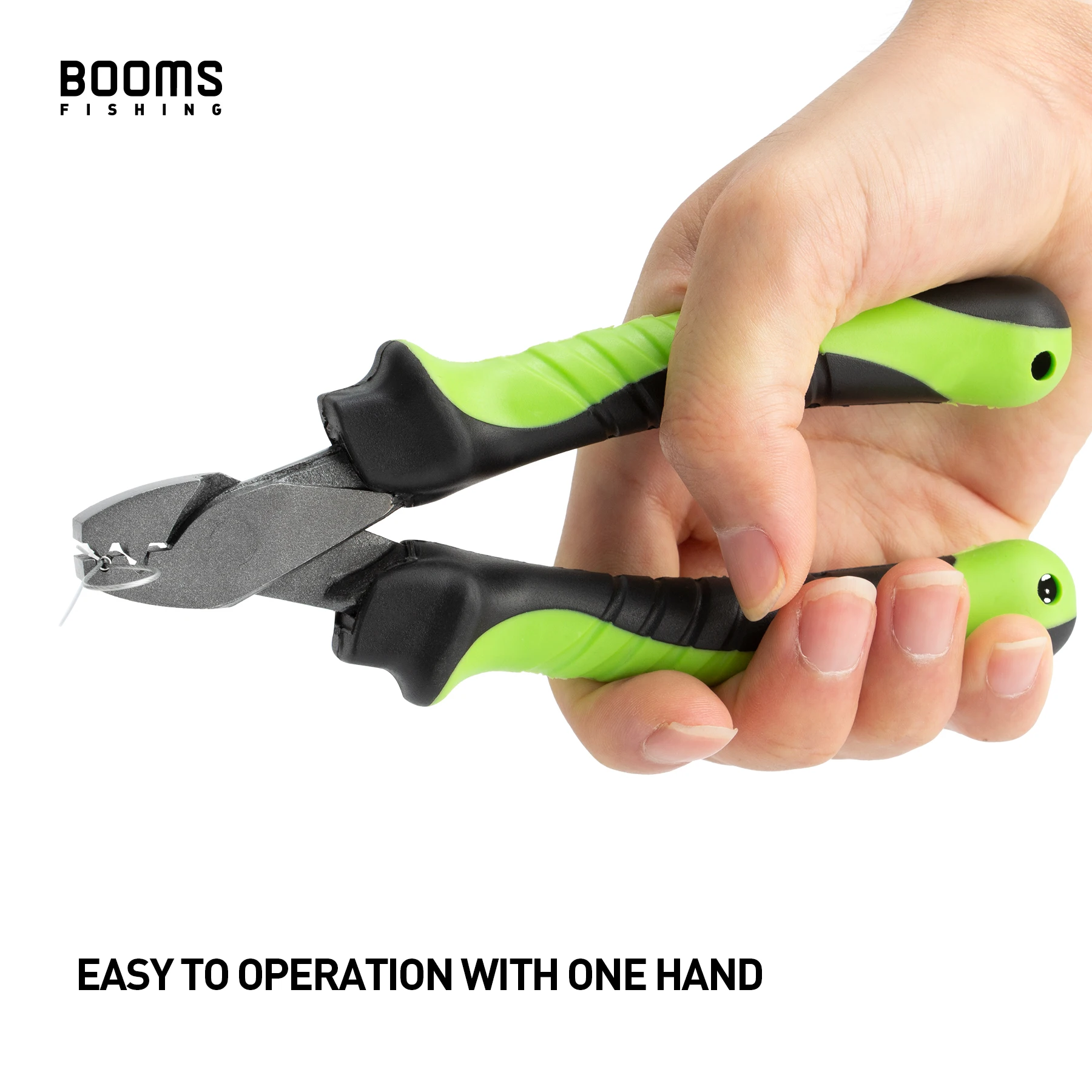 Booms Fishing CP2 Angel-Crimpzange für Einzelfass-Stecknusswerkzeuge, tragbar, leicht, rutschfester Griff mit Umhängeband – Detail 10