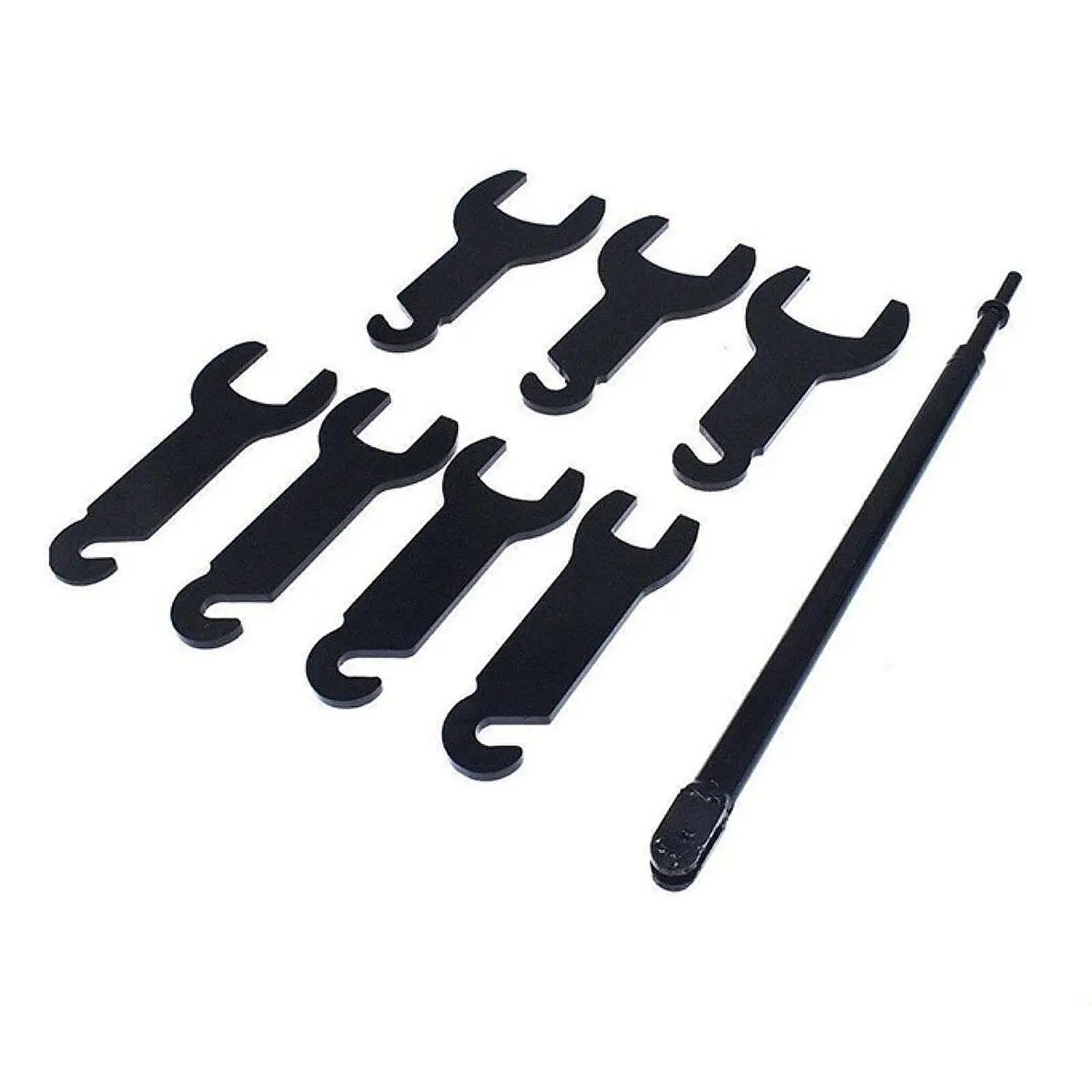 8x Pneumatic Fan Clutch Tool Set Auto Repair Spanner Kit Stable Portable Universal Air Hammer Fan Clutch Wrench for Van