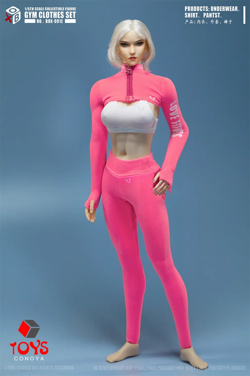 BOX STUDIO BOX-001 1/6 damski strój sportowy joga Sprots ubrania Model Fit 12'' TBL JO Worldbox żołnierz figurka ciało