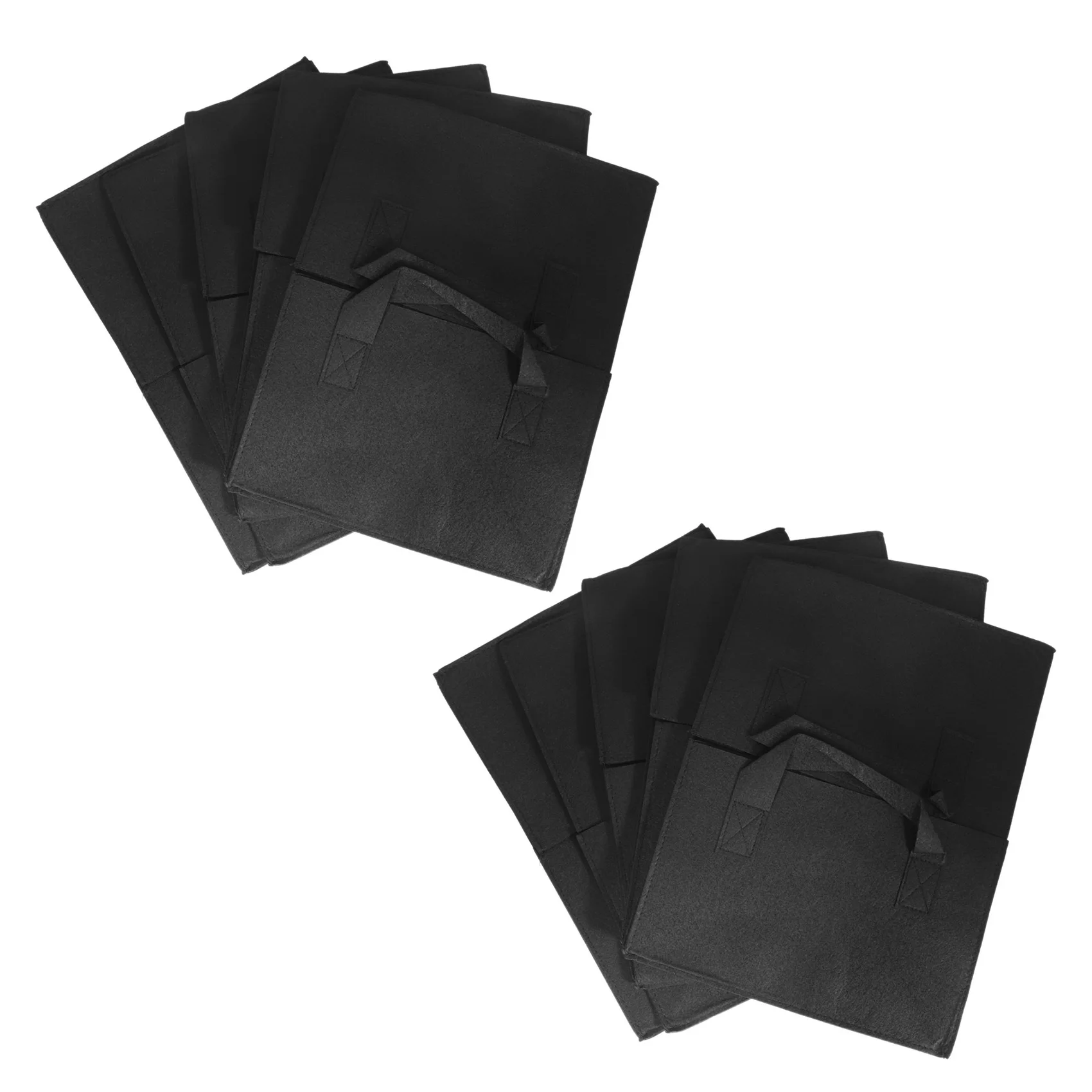THIVN-10 Pack Fabric Raised Garden Bed,Square Garden Flower Grow Bag Vegetable Planting Bag Planter Pot