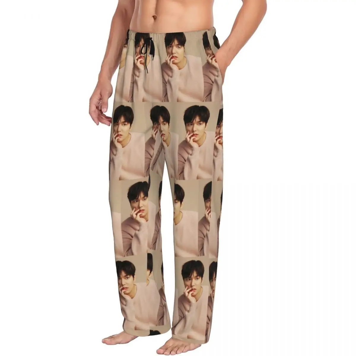 

Custom Kpop Lee Min Ho Men Pajama Pants Lounge Sleep Sleepwear Bottoms with Pockets