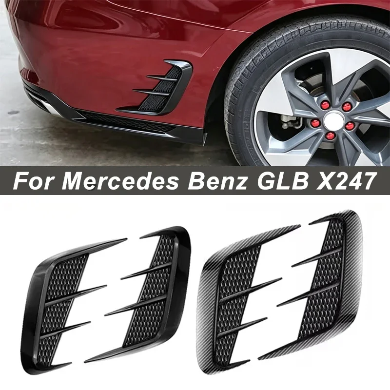 Shark Gills Side Fender Sticker Simulation Air Intake Trim For Mercedes Benz GLB X247 Body Accessories