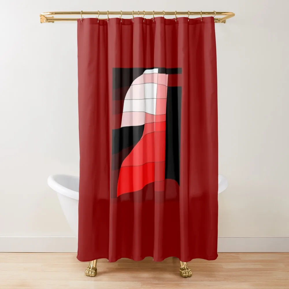 

Abstract - red and black tones Shower Curtain Window For Bathroom Shower Set For Bathroom Anti-Mold Waterproof Shower Curtain