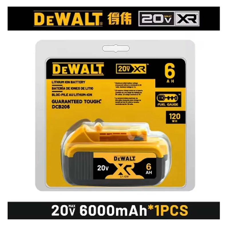 

Original DEWALT battery 20V 6.0AH rechargeable lithium-ion battery DCB115， DCB118，Dewalt tool battery