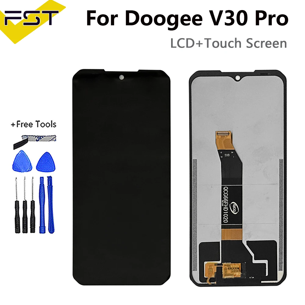 Oryginalny wyświetlacz LCD Doogee V10 V11 V30 V30T V30 Pro V40 z ekranem dotykowym i digitizerem do Doogee V Max Plus V31 GT LCD — zdjęcie produktu 5