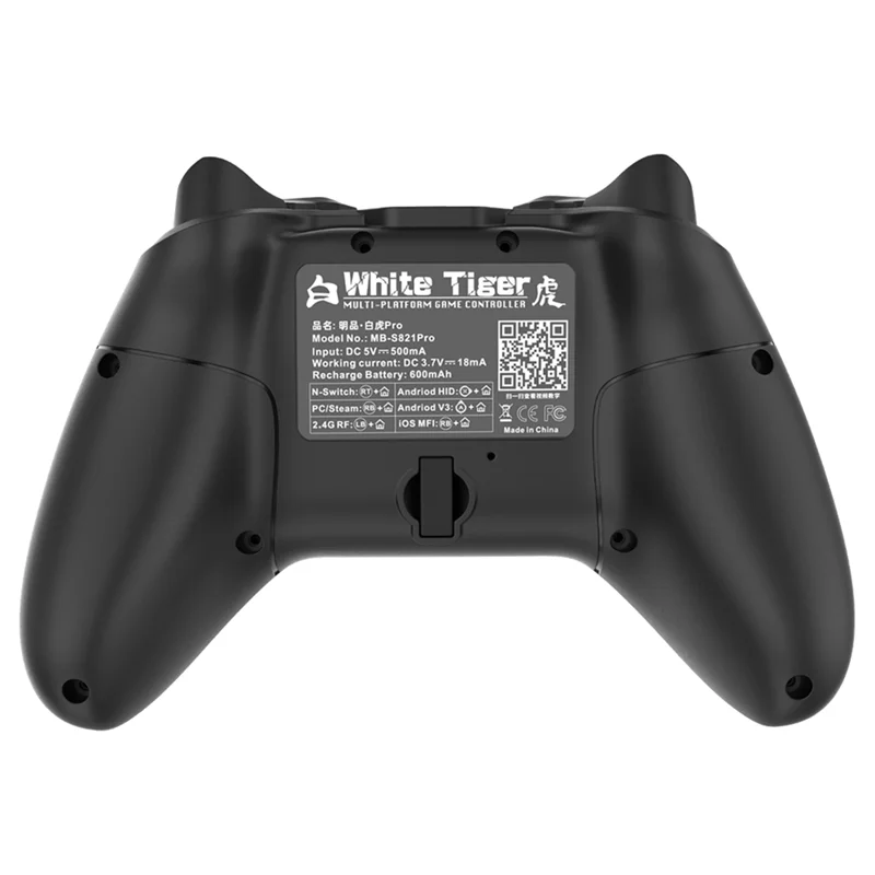 

ABKI-Mingpin S821 Pro Wireless Bluetooth Grip Hall Trigger For Switch Android IOS/PS4/PC Multi-Functional Portable Gamepad
