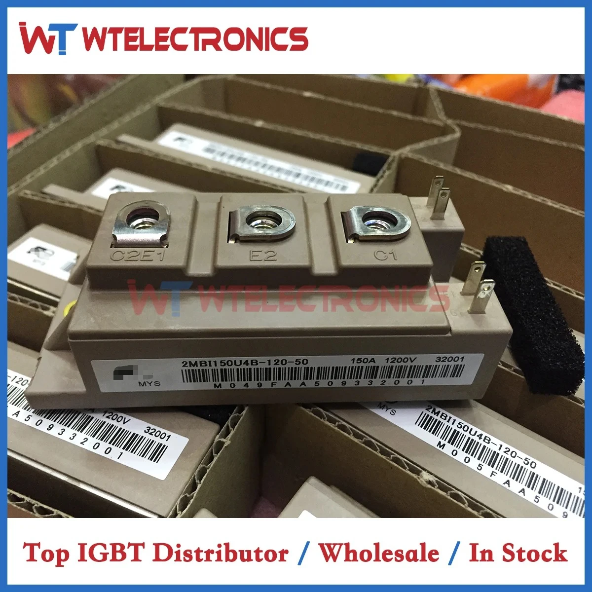 

2MBI150U4B-120-50 New Original 2MBI150U4B-120-50 IGBT Module 2MBI150U4B 120 50 2MBI150U4B12050