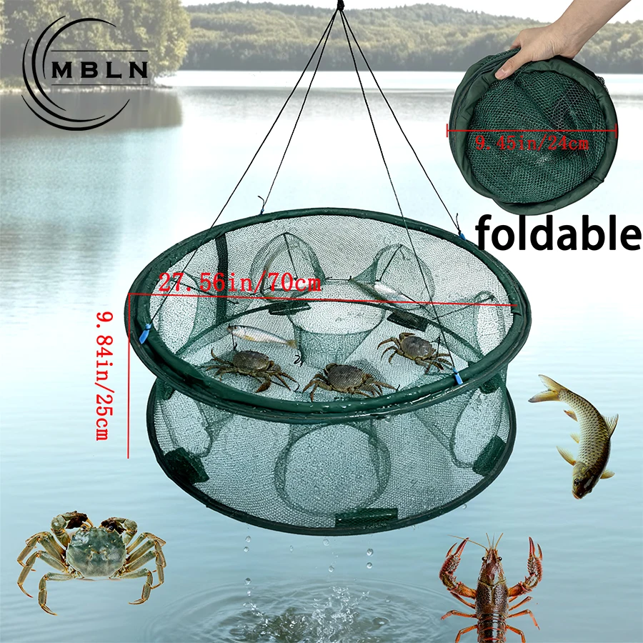 Trampa plegable para camarones y langosta – Red de pesca profesional - imagen 3