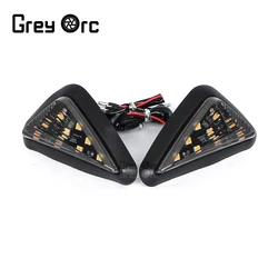 LED Turn Signal Light Universal IndicatorTriangle Flush Mount For Kawasaki Honda BMW S1000R S1000rr Blinker Accessories