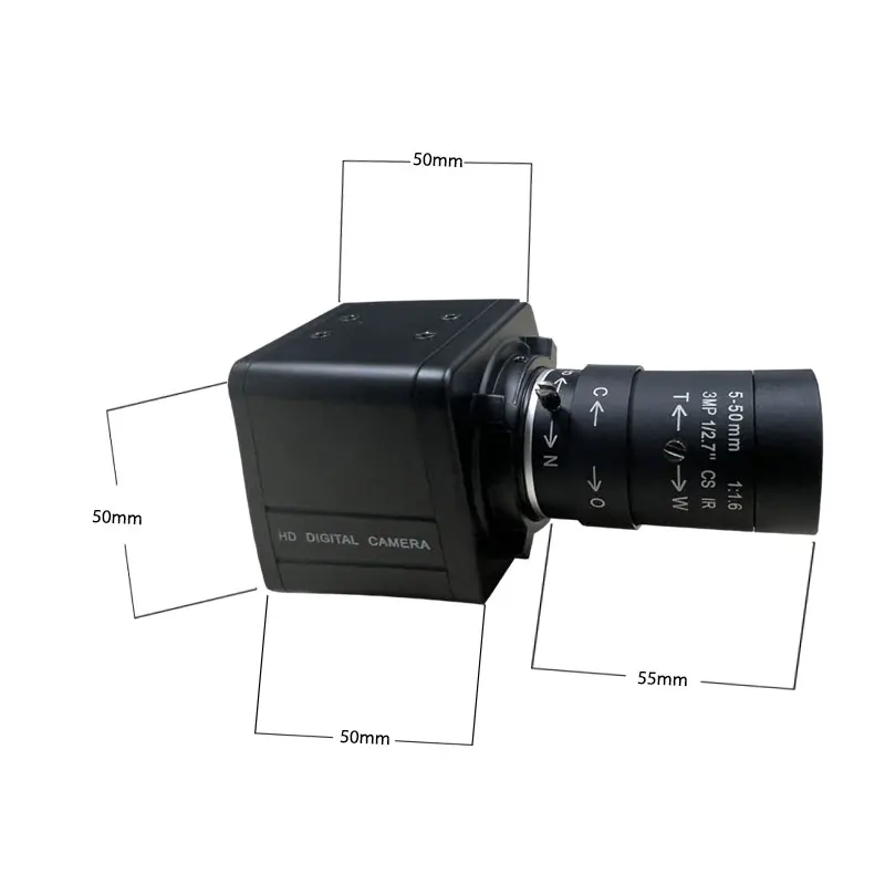 

8MP USB Camera 4K Webcam 1080P Ultra HD 5-50mm 10x Zoom Usb Camera Free Driver Computer Camera Module Coms